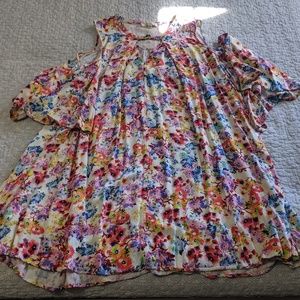 Plus Size Boutique Style Floral Dress